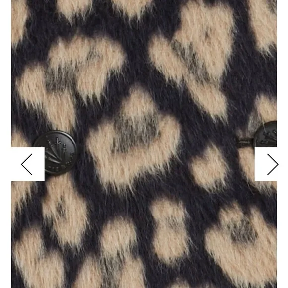 NWT Ret: $795 Medium Rag & Bone Cheetah Alfie Leopard Peacoat NEW